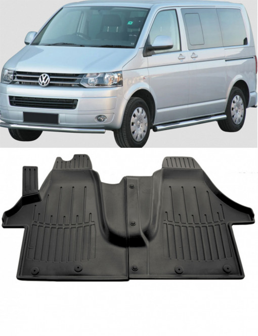 Volkswagen T5 (2003-2015) (1+2) Set covorase auto cauciuc G.Modern Line 3D