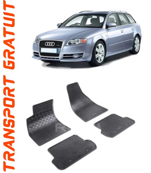 Audi A4 B7, Combi, fabricat din 11.2004 - 03.2008, set covorase auto dedicate, din cauciuc 100% Premium