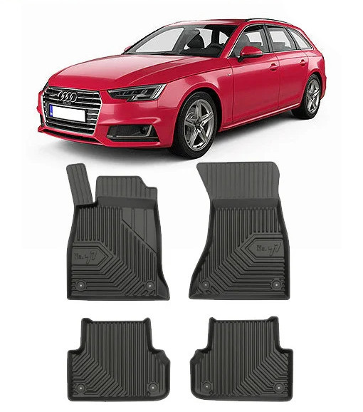 Audi A4 B9 Din 11.2015 - Prezent, Combi , Set Covorase Auto Tip Tavita Premium 3D, din cauciuc