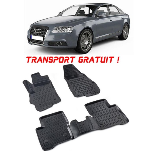 Audi A6 C6 (Typ 4F) 2004-2011 Set 4 covorase auto din cauciuc tip tavita premium line 3D - Transport Gratuit!