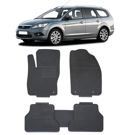 Ford Focus II Combi (2004-2011) Set 5 covorase auto cauciuc Exclusive Line