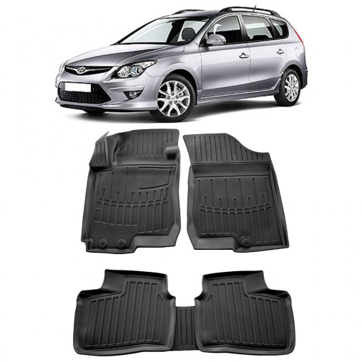Hyundai I30 (Fd) (2007-2012) Set covorase auto cauciuc G.Modern Line 3D
