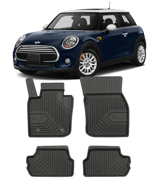 Mini Cooper III S Din 10.2014 - Prezent, Hatchback , Set Covorase Auto Tip Tavita Premium 3D, din cauciuc