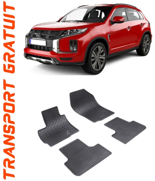 Mitsubishi Asx, Suv, fabricat din 05.2010 - Prezent, set covorase auto dedicate, din cauciuc 100% Premium