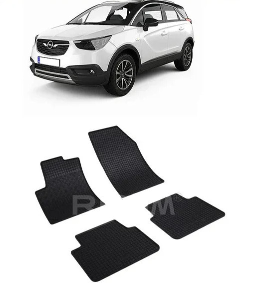 Opel Crossland X, Suv, fabricat din 06.2017 - Prezent, set covorase auto dedicate, din cauciuc 100% Premium