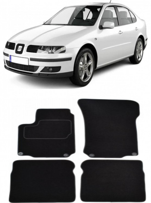 Seat Leon Set covorase auto din mocheta premium, dedicate pentru Seat Leon Sedan fabricat intre 1999-2006, calitate extra