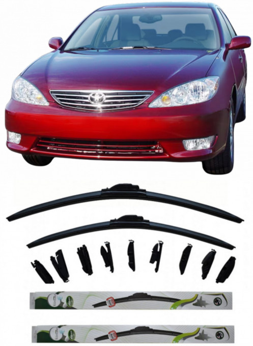 Set 2 stergatoare Kontakt Multi Adapter 60 cm/50 cm compatibile cu Toyota Camry Saloon (_V4_) din 2006-2014 (60 cm/50 cm)