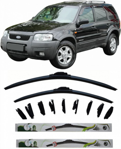 Set 2 stergatoare Multi Adapter 60/48 cm compatibile cu Ford Maverick Escape(2002)