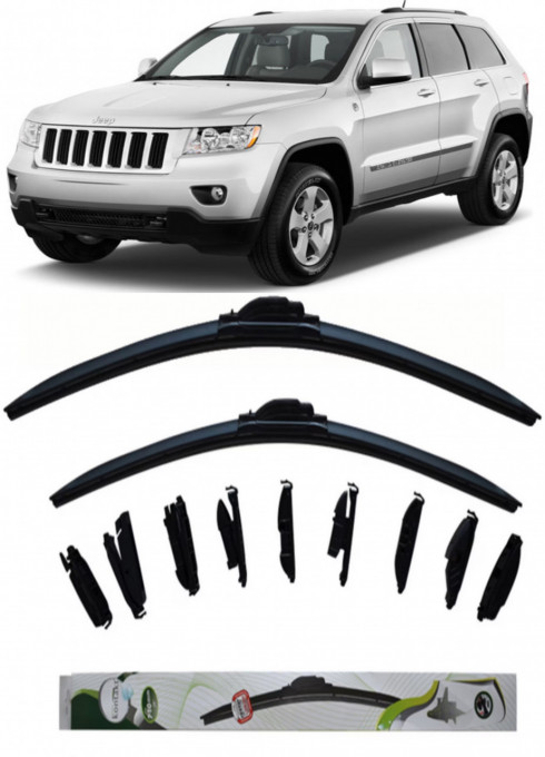 Set 2 stergatoare Multi Adapter 60/48 cm compatibile cu Jeep Grand Cherokee 4 IV(2010) (53 cm/53 cm)
