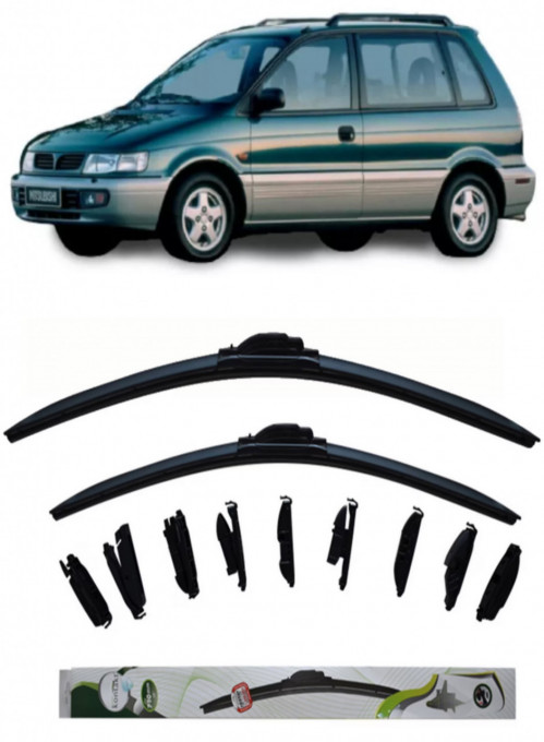 Set 2 stergatoare MultiAdapter 53cm/45cm compatibile cu Mitsubishi SPACE RUNNER MPV (N1_W, N2_W) (1991-1999) (53 cm/45 cm)