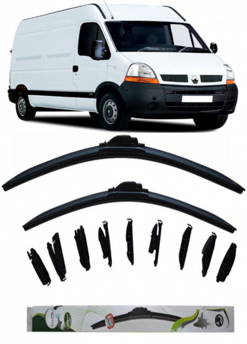 Set 2 stergatoare MultiAdapter 60cm/60cm compatibile cu Renault MASTER II Van (FD) (2002-2004) (60 cm/60 cm)