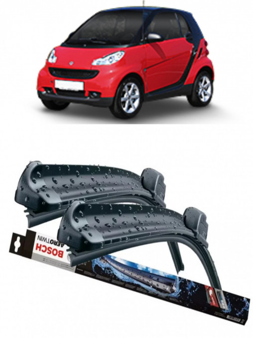 Set 2 stergatoare parbriz Bosch Aerotwin 600/475mm compatibile cu Smart FORTWO Coupe (451) (2007-2012) Bosch