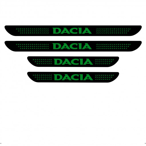 Set 4 protectii praguri auto autoadezive Dacia model 3