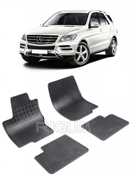 Set covorase Mercedes ML W166SUV 11.2011 - 05.2015 si 4 stickere rotunde Mercedes