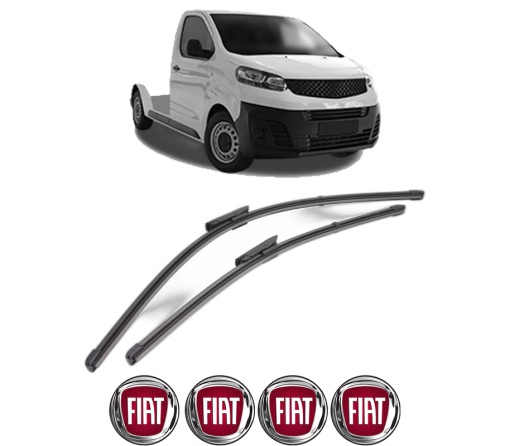 Set stergatoare FIAT SCUDO Platform/Chassis din 2022-2023, pentru parbriz auto, 2 bucati, Valeo Silencio Xtrm, din cauciuc siliconat rezistent, 4 Stickere Auto FIAT