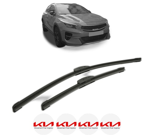 Set stergatoare KIA XCEED (CD) din 2019-2024, pentru parbriz auto, 2 bucati, Bosch Aerotwin Retrofit, din cauciuc siliconat rezistent, 4 Stickere Auto KIA