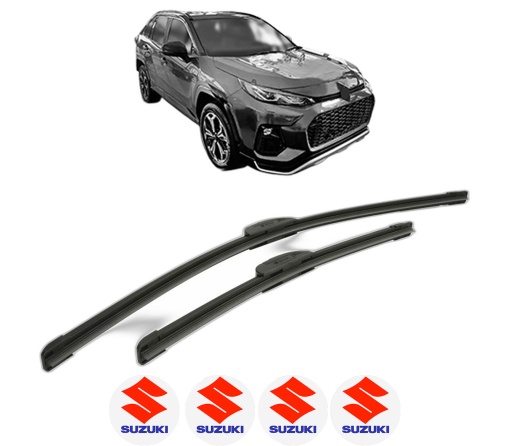 Set stergatoare SUZUKI ACROSS (A5Z_) din 2020, pentru parbriz auto, 2 bucati, Bosch Aerotwin Retrofit, din cauciuc siliconat rezistent, 4 Stickere Auto SUZUKI