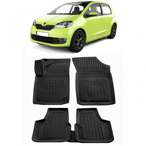 Skoda Citigo (2012-) Set covorase auto cauciuc G.Modern Line 3D