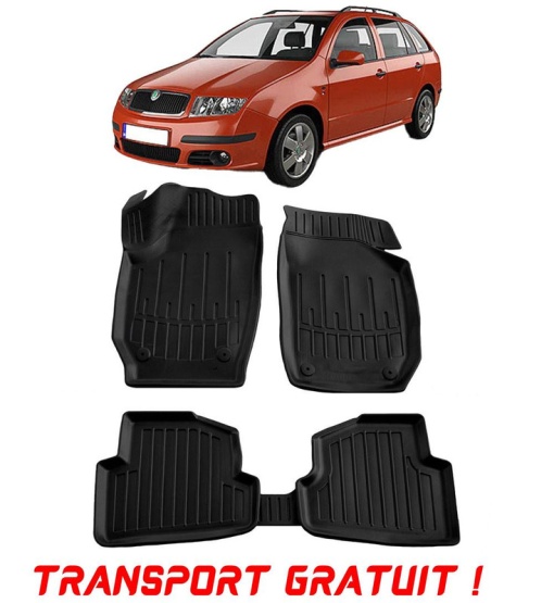 Skoda Fabia II (5J) (2007-2014) Set covorase auto cauciuc G.Modern Line 3D transport gratuit