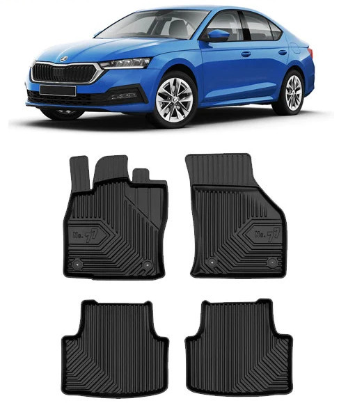Skoda Octavia IV Din 06.2020 - Prezent, Hatchback , Set Covorase Auto Tip Tavita Premium 3D, din cauciuc