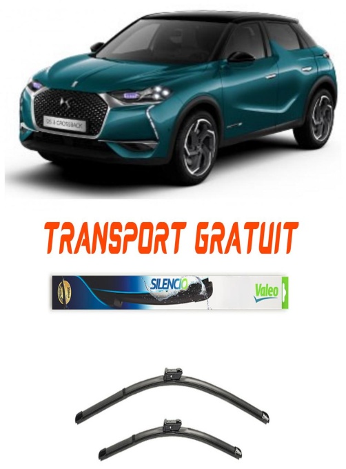 Stergatoare Ds Ds3 Set 2 stergatoare parbriz Valeo 60 cm/40 cm pentru Ds Ds 3 / Ds 3 Crossback (Ur_, Uc_, Uj_) din 2019-2022 (60 cm / 40 cm)