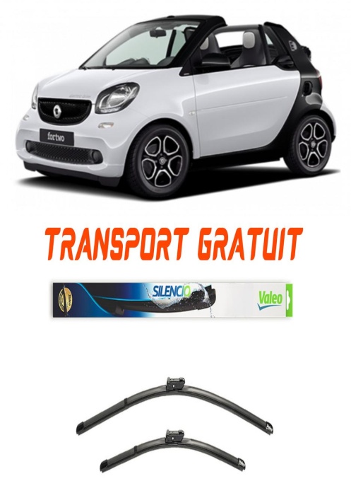 Stergatoare Smart Cabrio Set 2 stergatoare parbriz Valeo pentru Smart Cabrio 2000-2004 (53 cm / 53 cm)