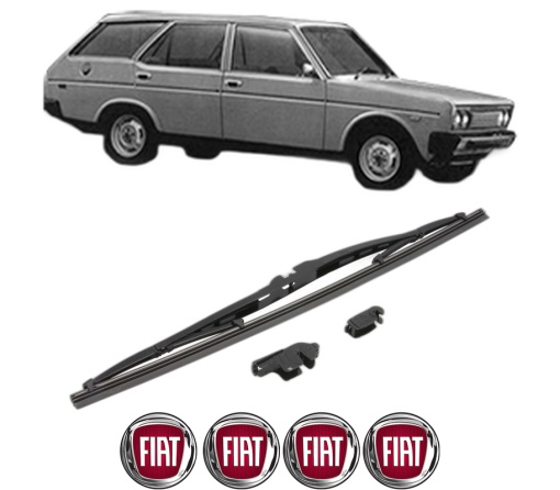 Stergator lamela spate FIAT 131 Familiare/Panorama (131_) din 1975 - 1984, pentru luneta auto, Valeo Silencio, din cauciuc siliconat rezistent, 4 Stickere Auto FIAT