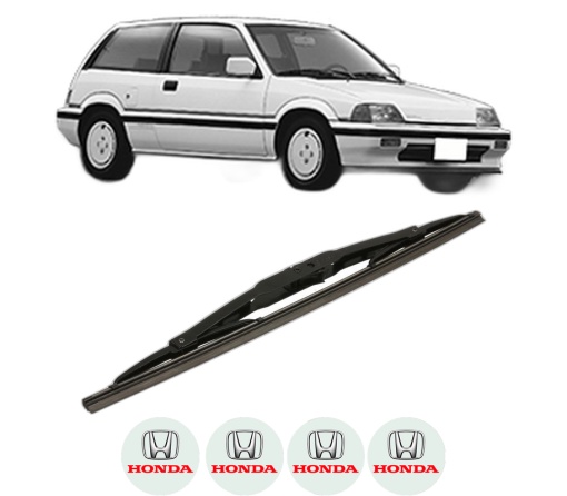 Stergator lamela spate HONDA CIVIC II Hatchback (SS, SL) din 1979 - 1983, pentru luneta auto, Bosch Twin, din cauciuc siliconat rezistent, 4 Stickere Auto HONDA