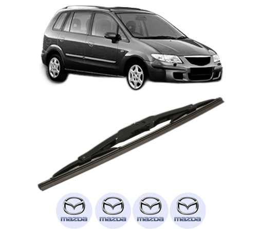 Stergator lamela spate MAZDA PREMACY (CP) din 1999 - 2005, pentru luneta auto, Bosch Twin, din cauciuc siliconat rezistent, 4 Stickere Auto MAZDA