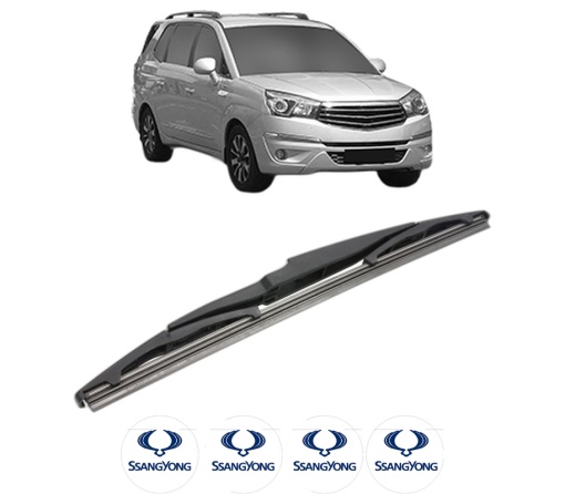Stergator lamela spate SSANGYONG RODIUS II VAN (CA1) din 2015, pentru luneta auto, Bosch Twin, din cauciuc siliconat rezistent, 4 Stickere Auto SSANGYONG