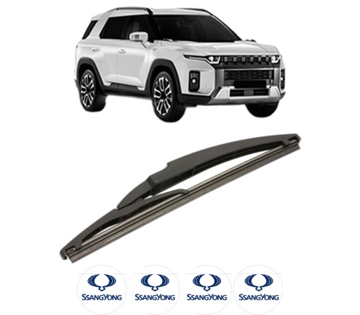 Stergator lamela spate SSANGYONG TORRES (J100) din 2022, pentru luneta auto, Bosch Twin, din cauciuc siliconat rezistent, 4 Stickere Auto SSANGYONG