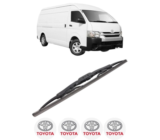 Stergator lamela spate TOYOTA HIACE V Van (TRH2__, KDH2__, LH2__, GDH2__) din 2004, pentru luneta auto, Bosch Twin, din cauciuc siliconat rezistent, 4 Stickere Auto TOYOTA