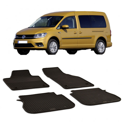 Volkswagern Caddy (2015-2019), sistem fixare rotund Set 4 covorase auto cauciuc Urban Line