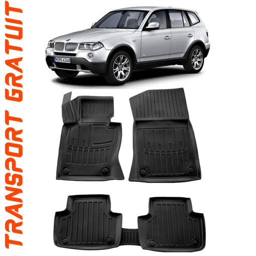 Bmw X3 (E83) (2004-2010) Set covorase auto cauciuc G.Modern Line 3D