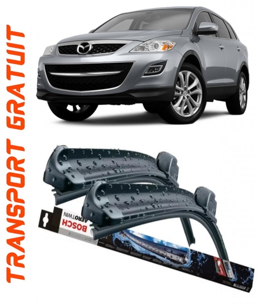Mazda CX-9 Set 2 stergatoare parbriz pentru parbriz compatibile cu Mazda CX-9 fabricata incepand cu 2007, breloc Hella (65 cm / 40 cm)