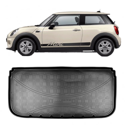 Mini Hatch (F56) (2014-2018) (3 Portiere) (Cu Podea Inalta) Tavita cauciuc pentru protectie portbagaj