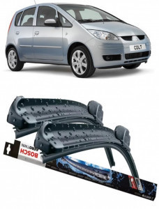 Mitsubishi Colt Set 2 stergatoare parbriz Bosch Bosch Aerotwin compatibile cu Mitsubishi Colt 2004-2012 (60 cm / 34 cm)