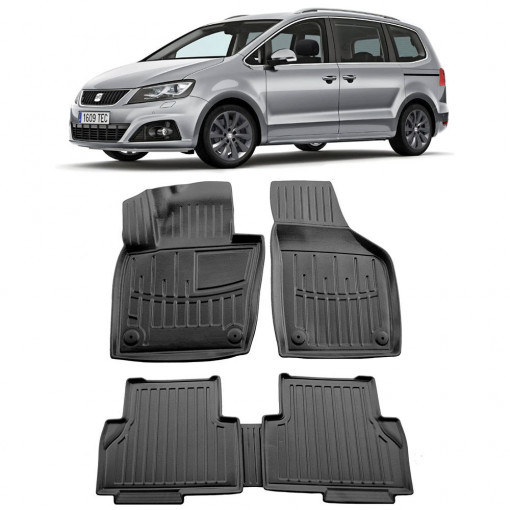 Seat Alhambra II (7N) (2010-) Set Covorase Auto Cauciuc Umbrella Modern Line