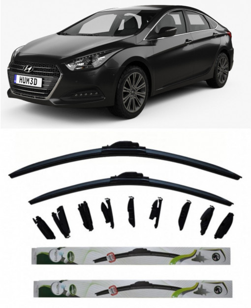 Set 2 stergatoare Kontakt Multi Adapter 65 cm/40 cm compatibile cu Hyundai I40 I (Vf) din 2012-2019 (65 cm/40 cm)