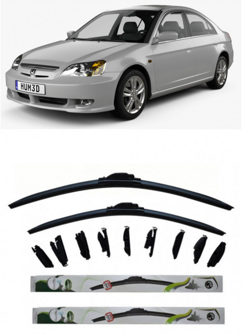 Set 2 stergatoare Kontakt Multi Adapter 71 cm/60 cm compatibile cu Honda Civic Viii Saloon (Fd, Fa) din 2005-2013 (71 cm/60 cm)