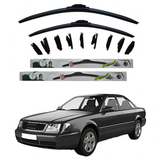 Set 2 stergatoare Multi Adapter 60/48 cm compatibile cu Audi A6 (C4) (1994 - 1997 ) (55 cm/53 cm)