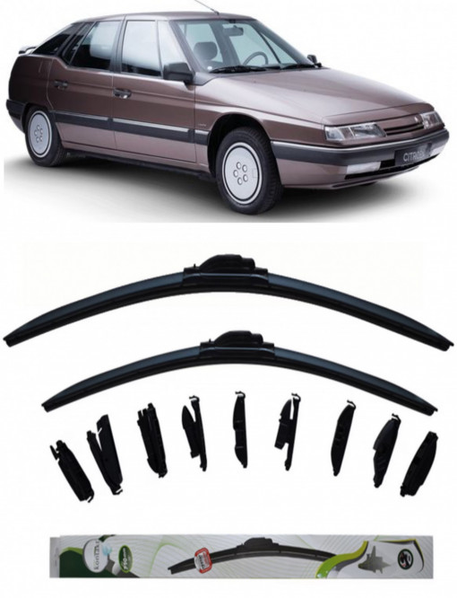 Set 2 stergatoare Multi Adapter 60/48 cm compatibile cu Citroen XM(1994 - 2000) (55 cm/55 cm)