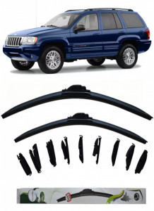 Set 2 stergatoare Multi Adapter 60/48 cm compatibile cu Jeep Grand Cherokee 3 III(2005 - 2010) (53 cm/53 cm)