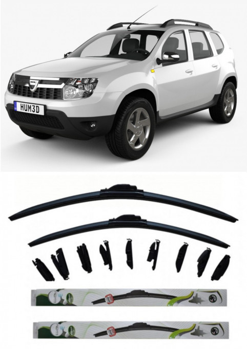 Set 2 stergatoare MultiAdapter 50cm/50cm compatibile cu Dacia DUSTER (HS_) (2010-2018) (50 cm/50 cm)