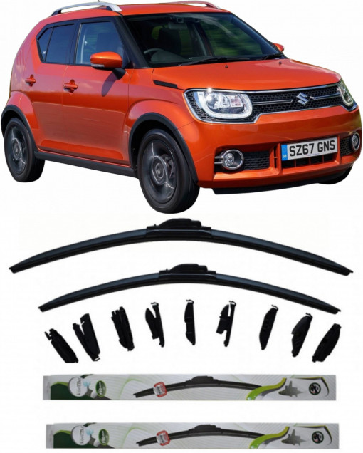 Set 2 stergatoare MultiAdapter 53cm/48cm compatibile cu Suzuki IGNIS III (MF, FF) (2016) (53 cm/48 cm)