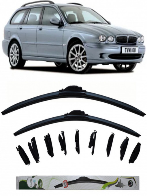 Set 2 stergatoare MultiAdapter 55cm/48cm compatibile cu Jaguar X-TYPE I Estate (X400) (2003-2009) (55 cm/48 cm)