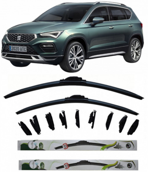 Set 2 stergatoare MultiAdapter 65cm/45cm compatibile cu Seat ATECA (KH7, KHP) (2016) (65 cm/45 cm)