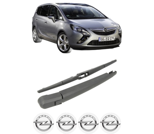 Set brat stergator spate cu lamela pentru OPEL ZAFIRA TOURER C (P12) din 2011-2015, pentru spate, din cauciuc siliconat rezistent, 4 stickere auto OPEL