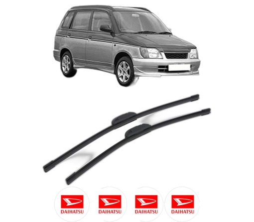 Set stergatoare DAIHATSU GRAN MOVE (G3) din 1996-1998, pentru parbriz auto, 2 bucati, Bosch Aerotwin Retrofit, din cauciuc siliconat rezistent, 4 Stickere Auto DAIHATSU