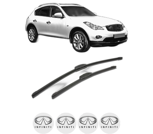 Set stergatoare INFINITI QX50 I din 2013, pentru parbriz auto, 2 bucati, Bosch Aerotwin Retrofit, din cauciuc siliconat rezistent, 4 Stickere Auto INFINITI